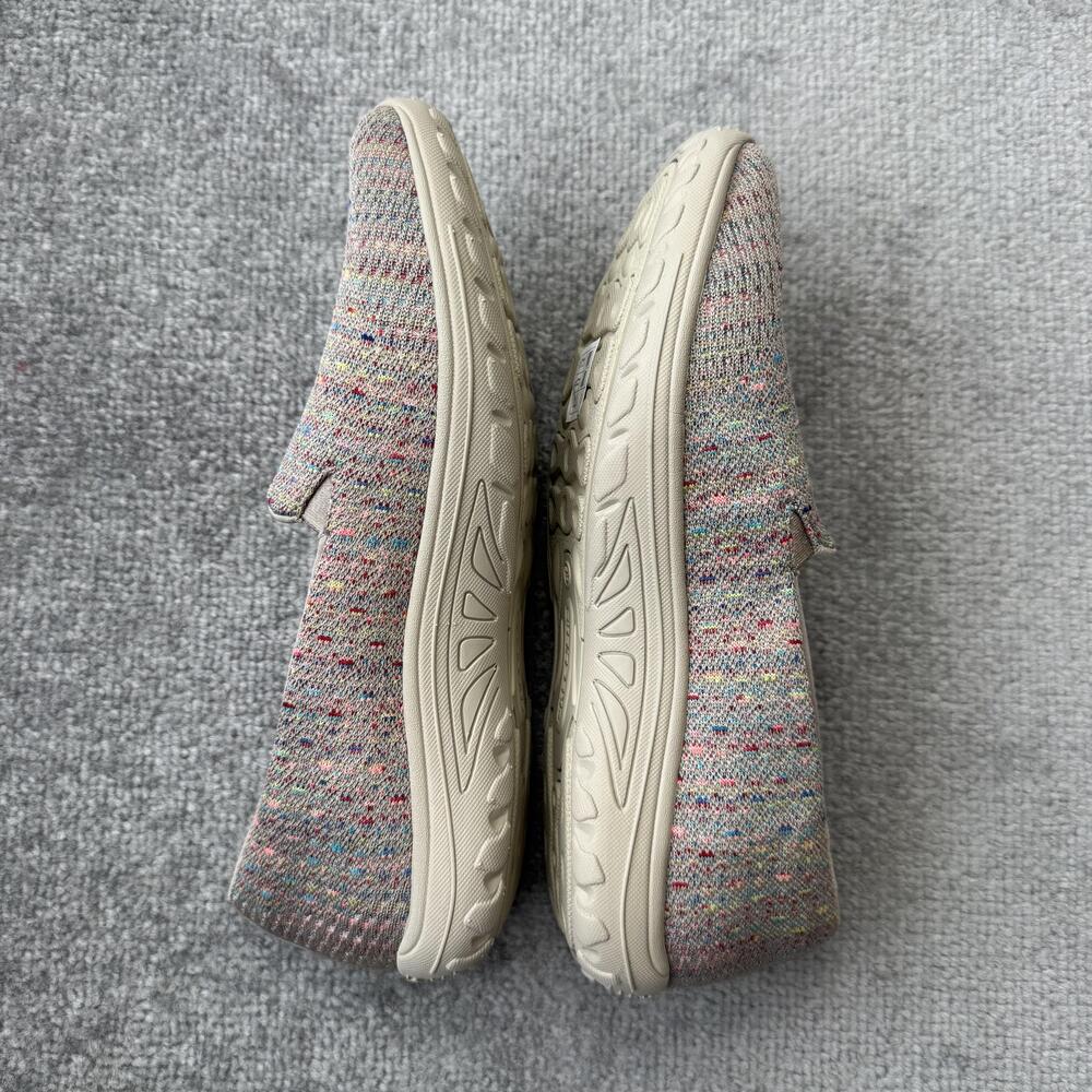 Skechers Relaxed Fit Shoes Womens Size 9.5 Beige Knit Slip On Memory Foam 49291 - Picture 8 of 12